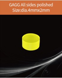 GAGG Ce scintillation crystal, GAGG Ce crystal, GAGG scintillator, Ce:Gd3Al2Ga3O12 crystal, dia.4x2mm