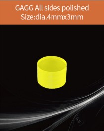 GAGG Ce scintillation crystal, GAGG Ce crystal, GAGG scintillator, Ce:Gd3Al2Ga3O12 crystal, dia.4x3mm