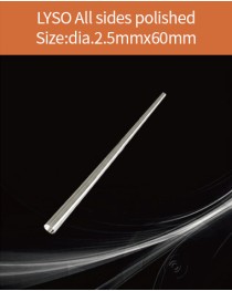 LYSO Ce scintilltion crystal, Cerium doped Lutetium Yttrium Silicate scintillation crystal, LYSO Ce scintillator crystal, dia.2.5x60mm