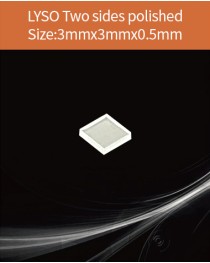 LYSO Ce scintilltion crystal, Cerium doped Lutetium Yttrium Silicate scintillation crystal, LYSO Ce scintillator crystal, 3x3x0.5mm