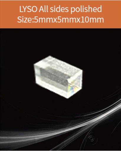 LYSO Ce scintilltion crystal, Cerium doped Lutetium Yttrium Silicate scintillation crystal, LYSO Ce scintillator crystal, 5x5x10mm