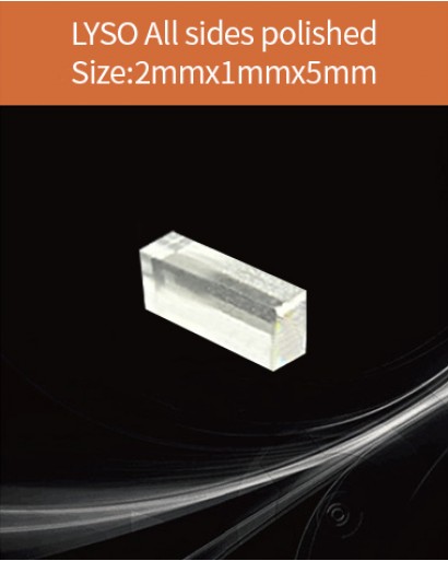 LYSO Ce scintilltion crystal, Cerium doped Lutetium Yttrium Silicate scintillation crystal, LYSO Ce scintillator crystal, 2x1x5mm