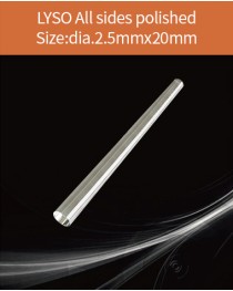 LYSO Ce scintilltion crystal, Cerium doped Lutetium Yttrium Silicate scintillation crystal, LYSO Ce scintillator crystal, dia.2.5x20mm