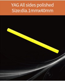 YAG Ce scintillator, YAG Ce crystal, Ce doped YAG scintillator, Scintillation YAG Ce, YAG Ce dia.1x40mm