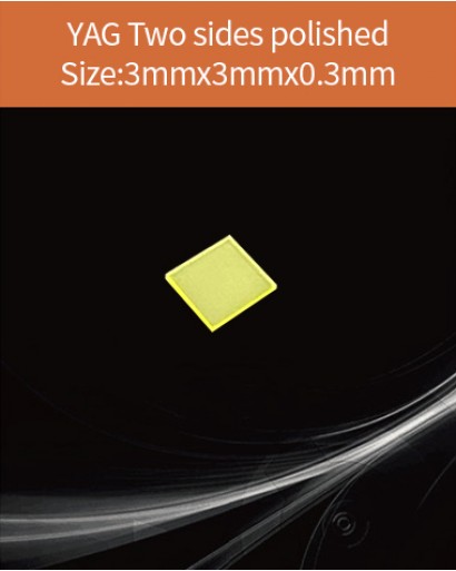 YAG Ce scintillator, YAG Ce crystal, Ce doped YAG scintillator, Scintillation YAG Ce, YAG Ce  3x3x0.3mm