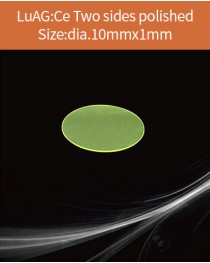 LuAG(Ce) crystal,Cerium doped Lutetium Acid Garnet scintillator,LuAG(Ce) Cerium doped Lutetium Acid Garnet scintillation crystal material,dia.10x1mm