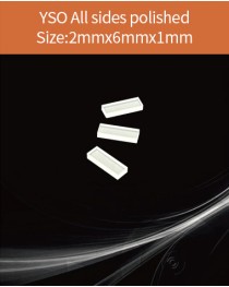 YSO Ce scintillation crystal, Cerium doped Silicate Yttrium scintillation crystal, YSO Ce scintillator, YSO Ce crystal, 2x6x1mm