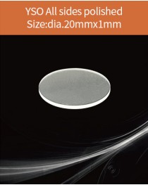 YSO Ce scintillation crystal, Cerium doped Silicate Yttrium scintillation crystal, YSO Ce scintillator, YSO Ce crystal, dia.20x1mm